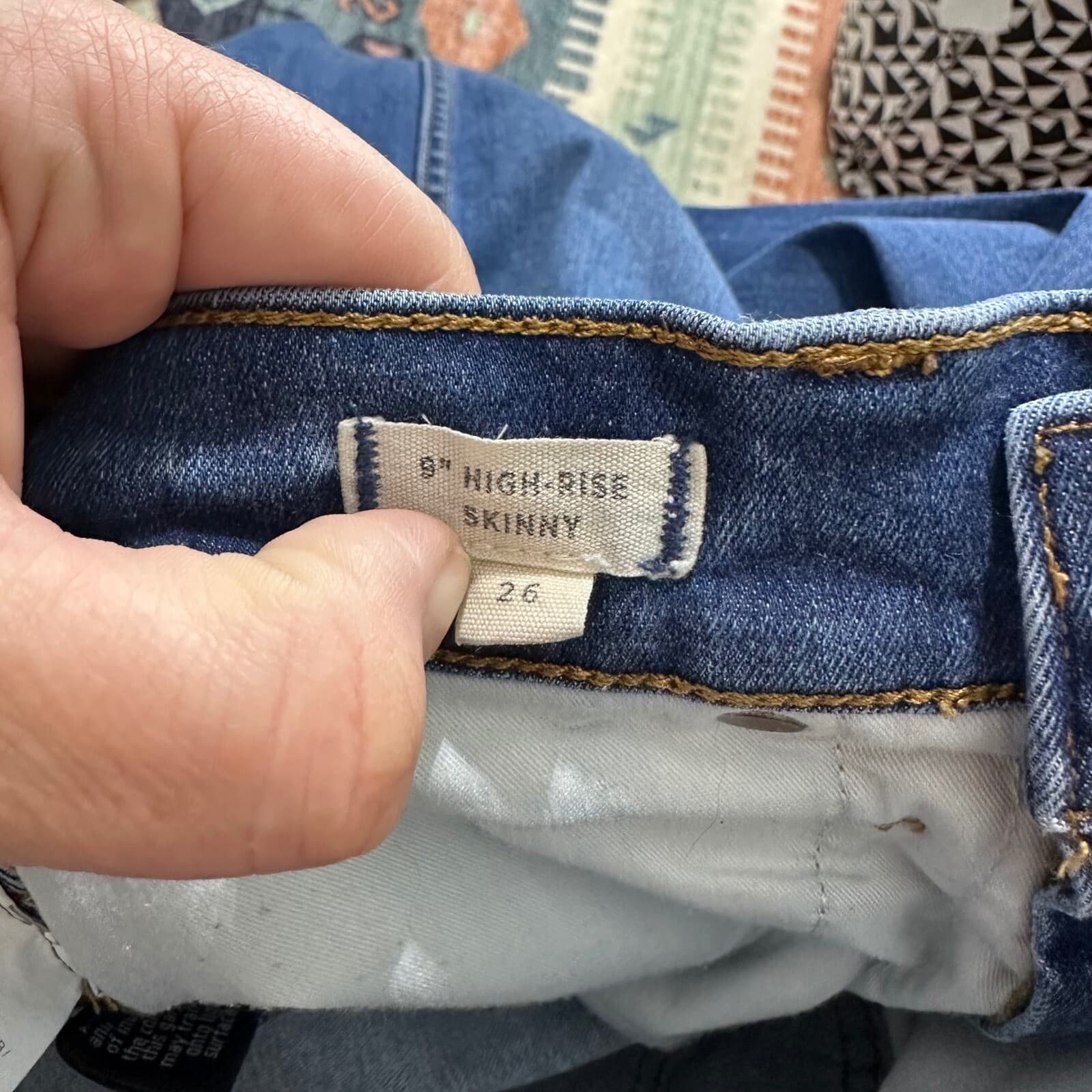 Madewell 9" High Rise Skinny Jeans Sz 26 - Thumbnail 7