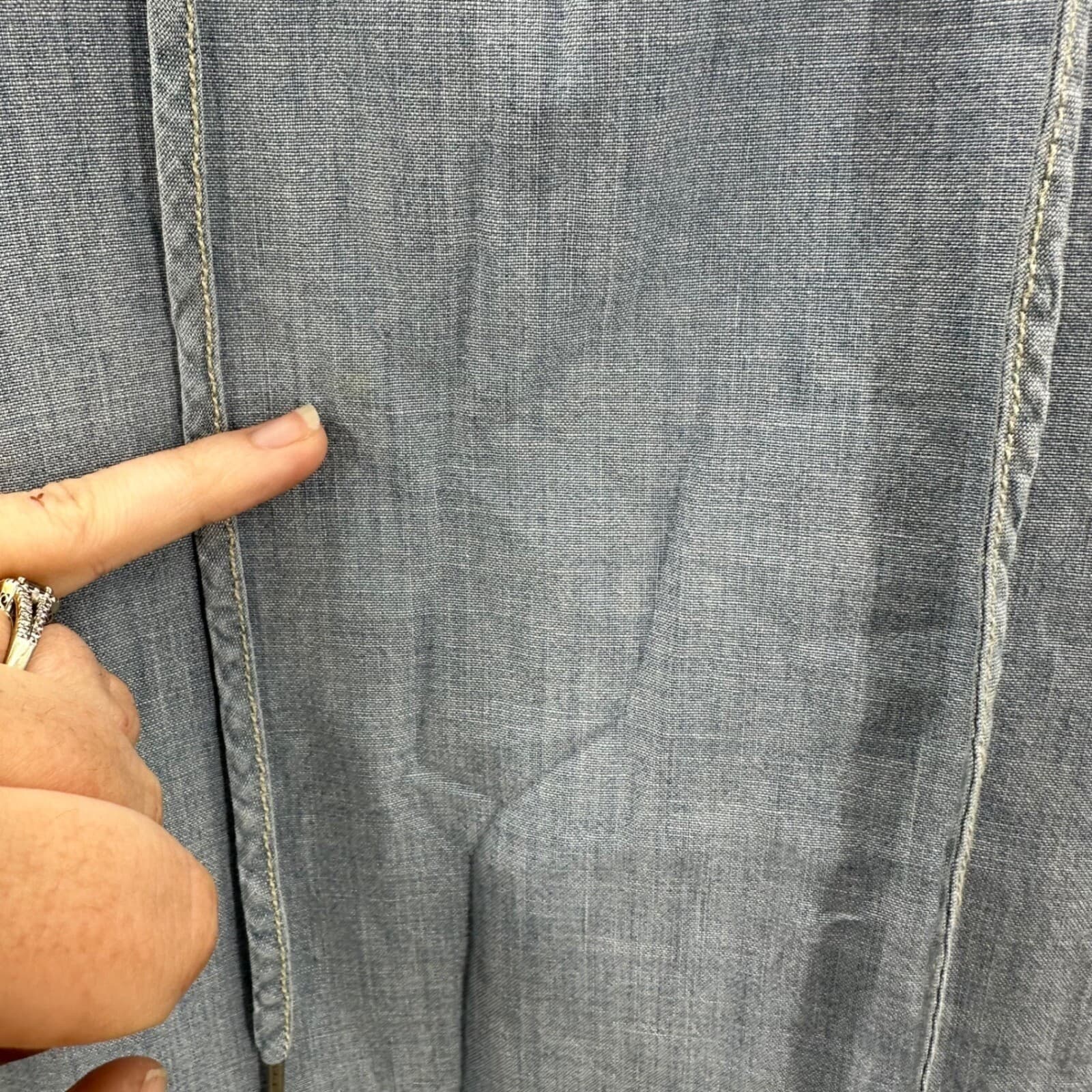 Madewell Chambray Dress Sz XS - Thumbnail 3