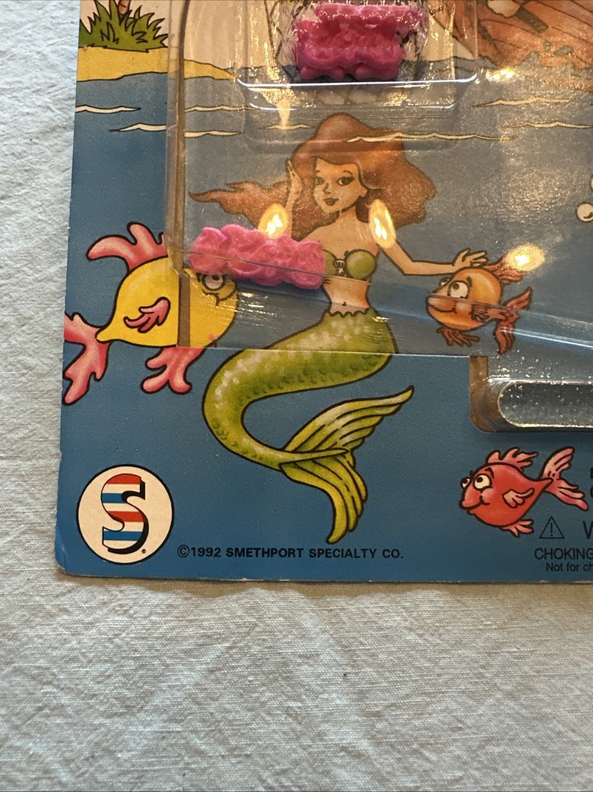 1992 Catch A Mermaid Flip Skill Toy Game Smethport USA Made Vintage FREE SHIP - Thumbnail 7
