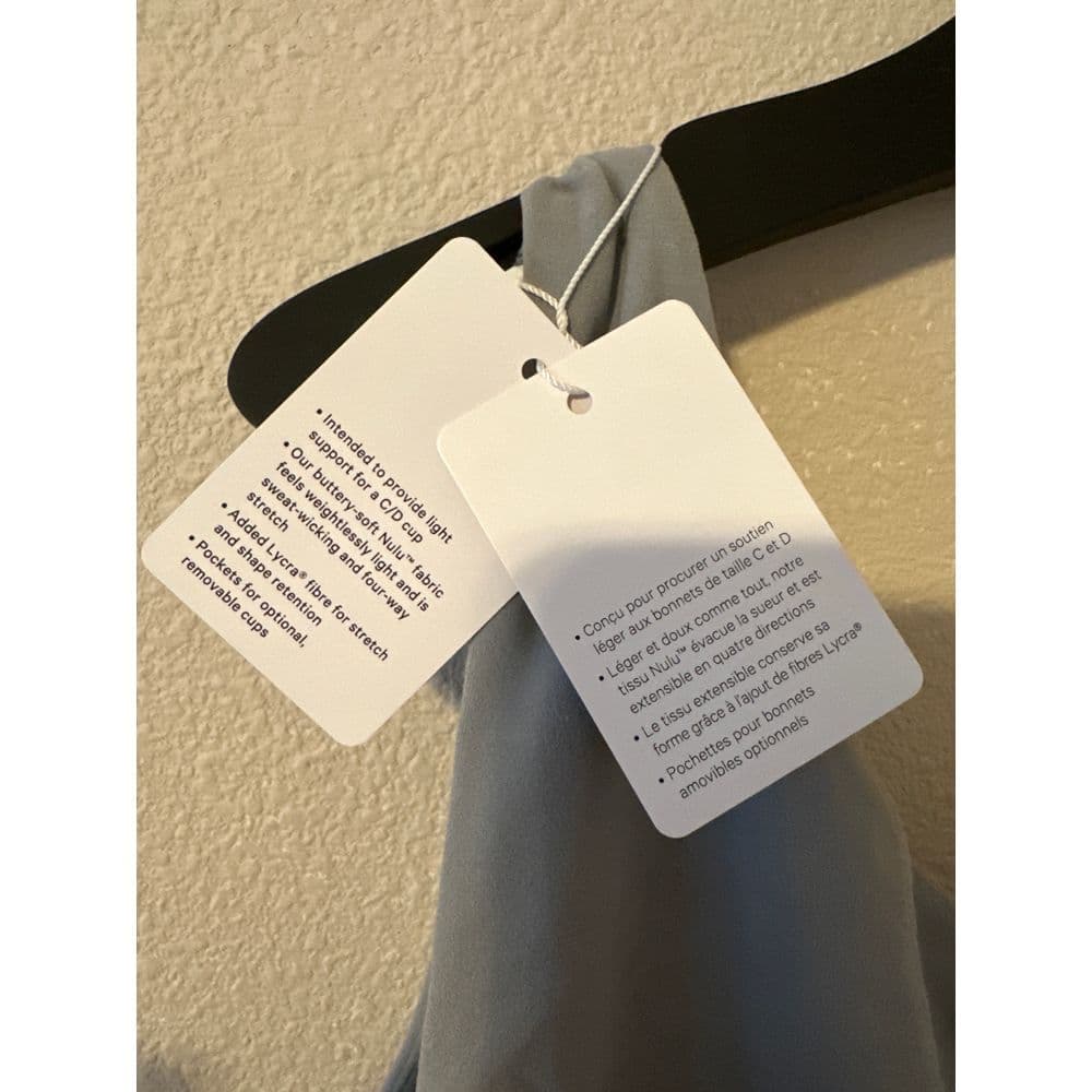 Lululemon Align Asymmetrical Sports Bra Gray Athletic Workout Yoga Training 14 - Thumbnail 5