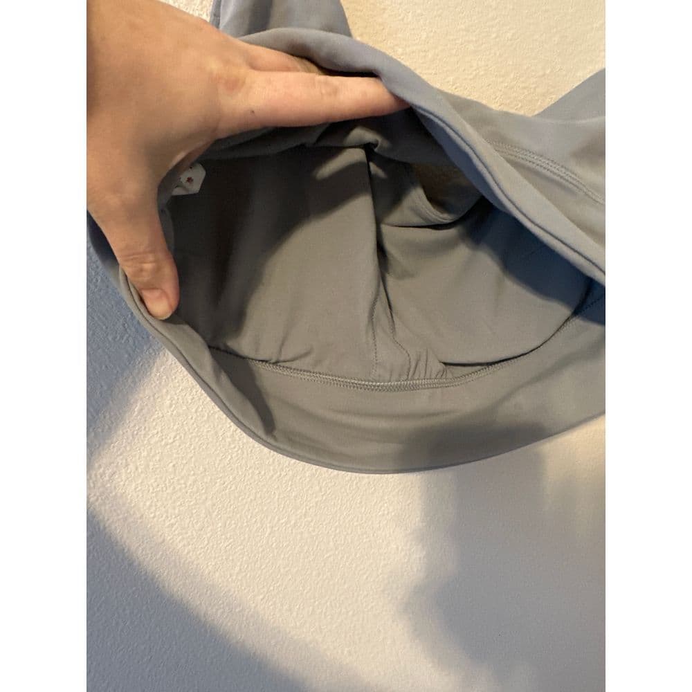 Lululemon Align Asymmetrical Sports Bra Gray Athletic Workout Yoga Training 14 - Thumbnail 8