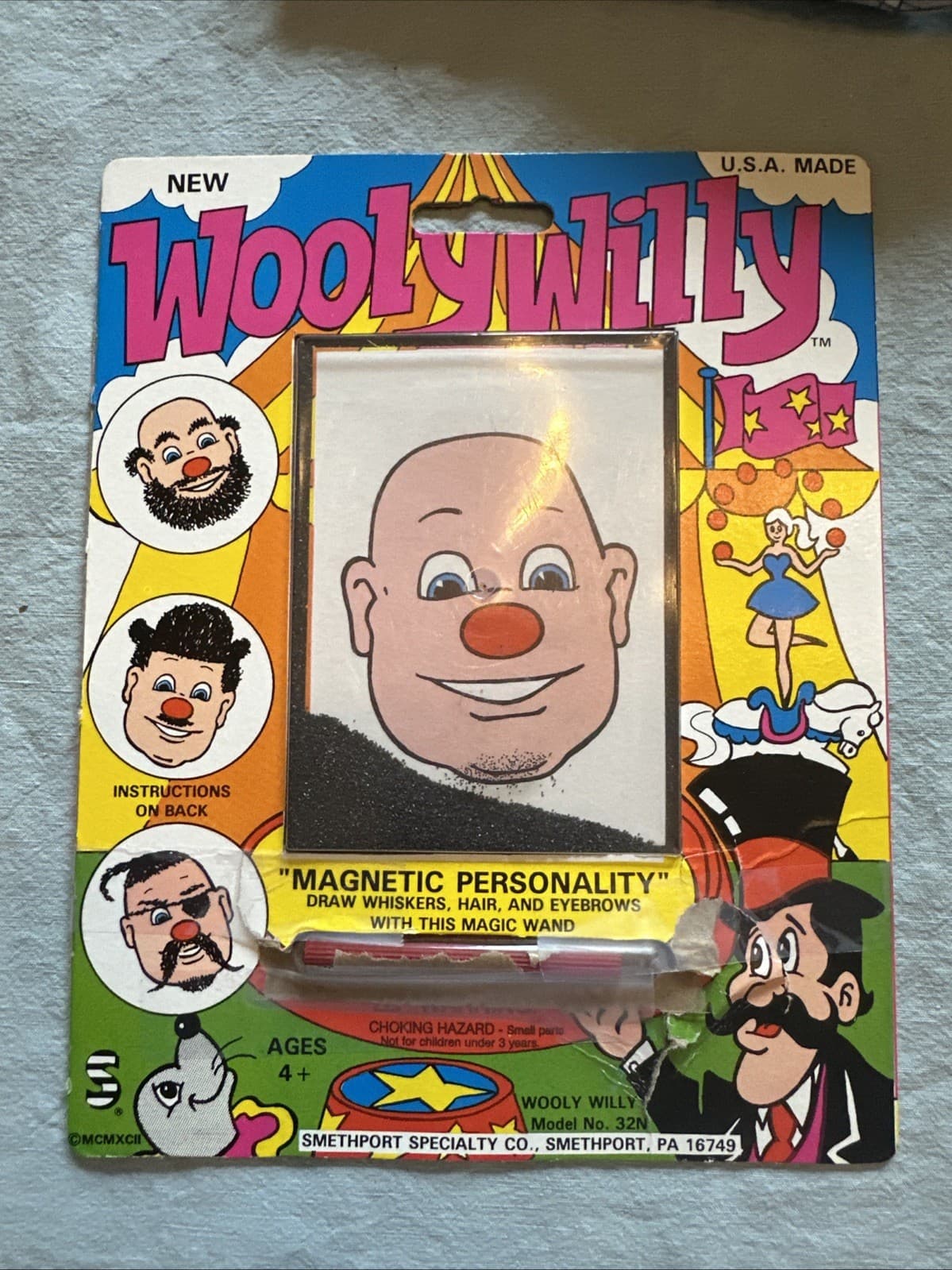 Lot of 2 Vintage Smethport Magnet Games Wooly Willy & Magnetic Whiskers 1999 - Thumbnail 2