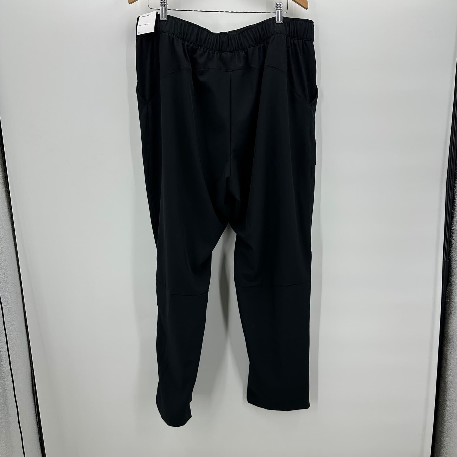 Nike Golf Pants Loose Fit Lightweight Black Athletic Zip Pockets Extra Large - Thumbnail 3