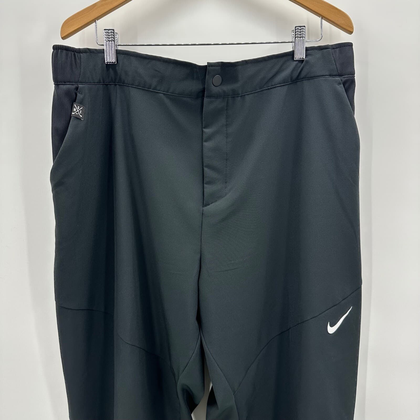 Nike Golf Pants Loose Fit Lightweight Black Athletic Zip Pockets Extra Large - Thumbnail 2