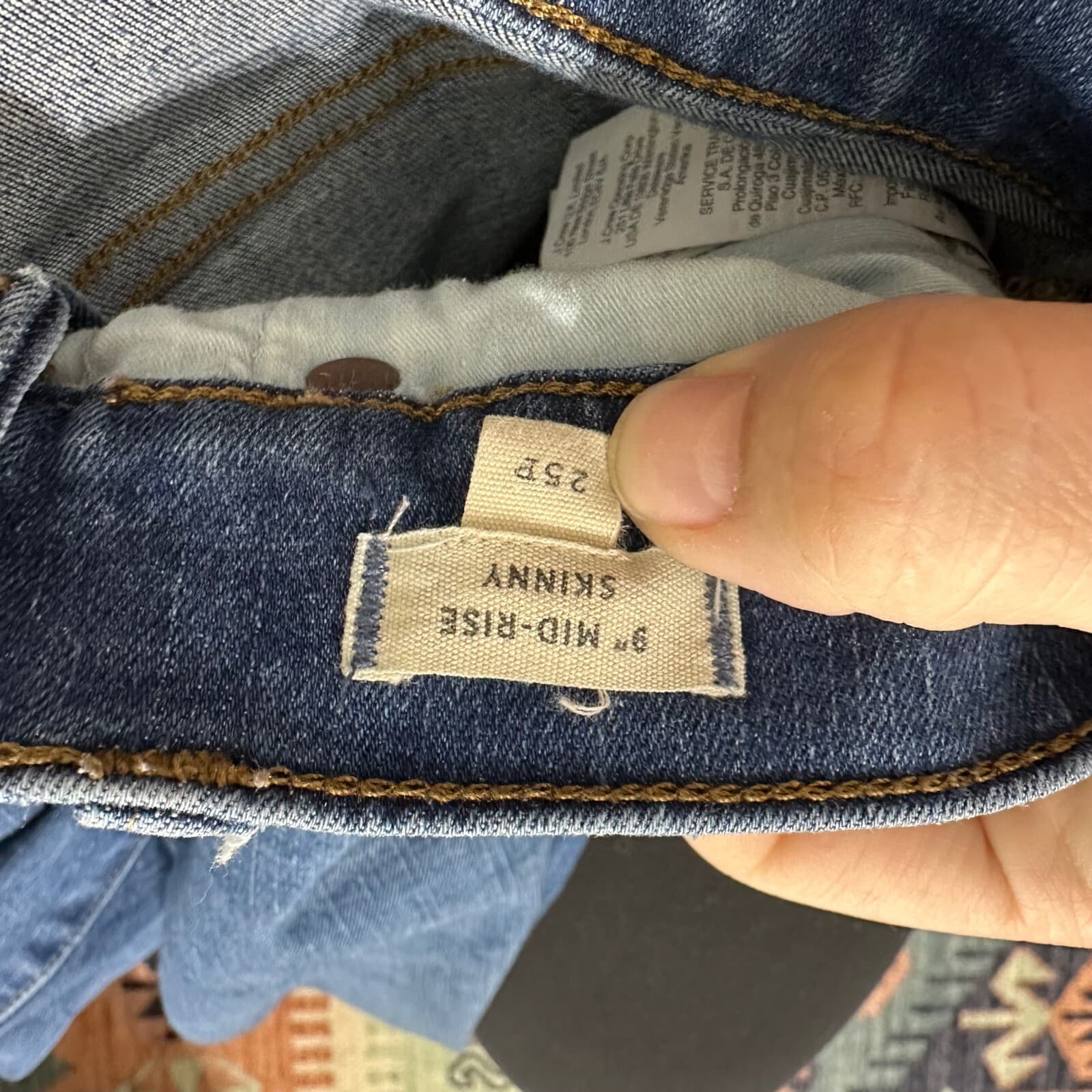Madewell 9" Mid-Rise Skinny Jeans Sz 25P - Thumbnail 6