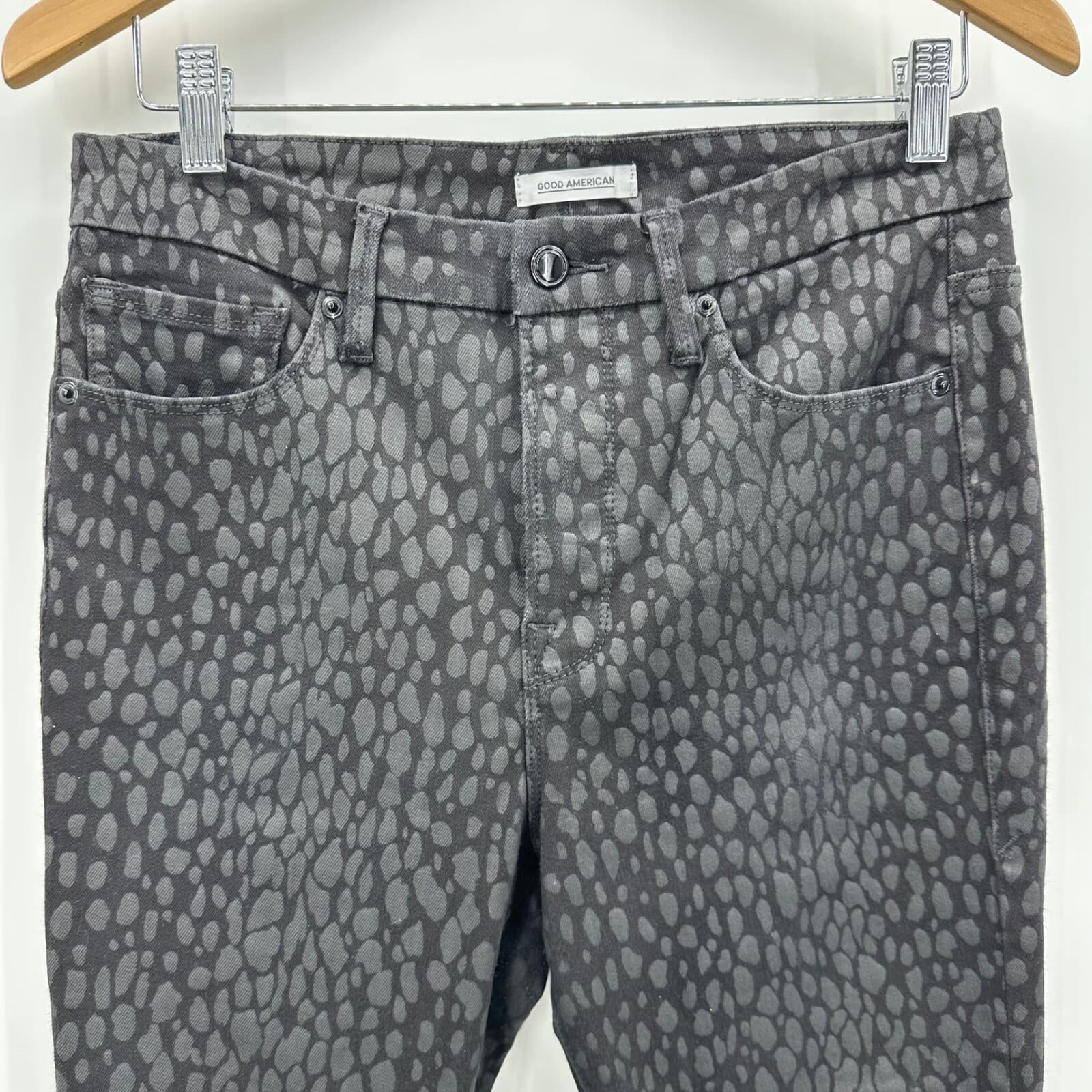 Good American Good Legs Crop Sz 10/30 Pattern Denim - Thumbnail 2