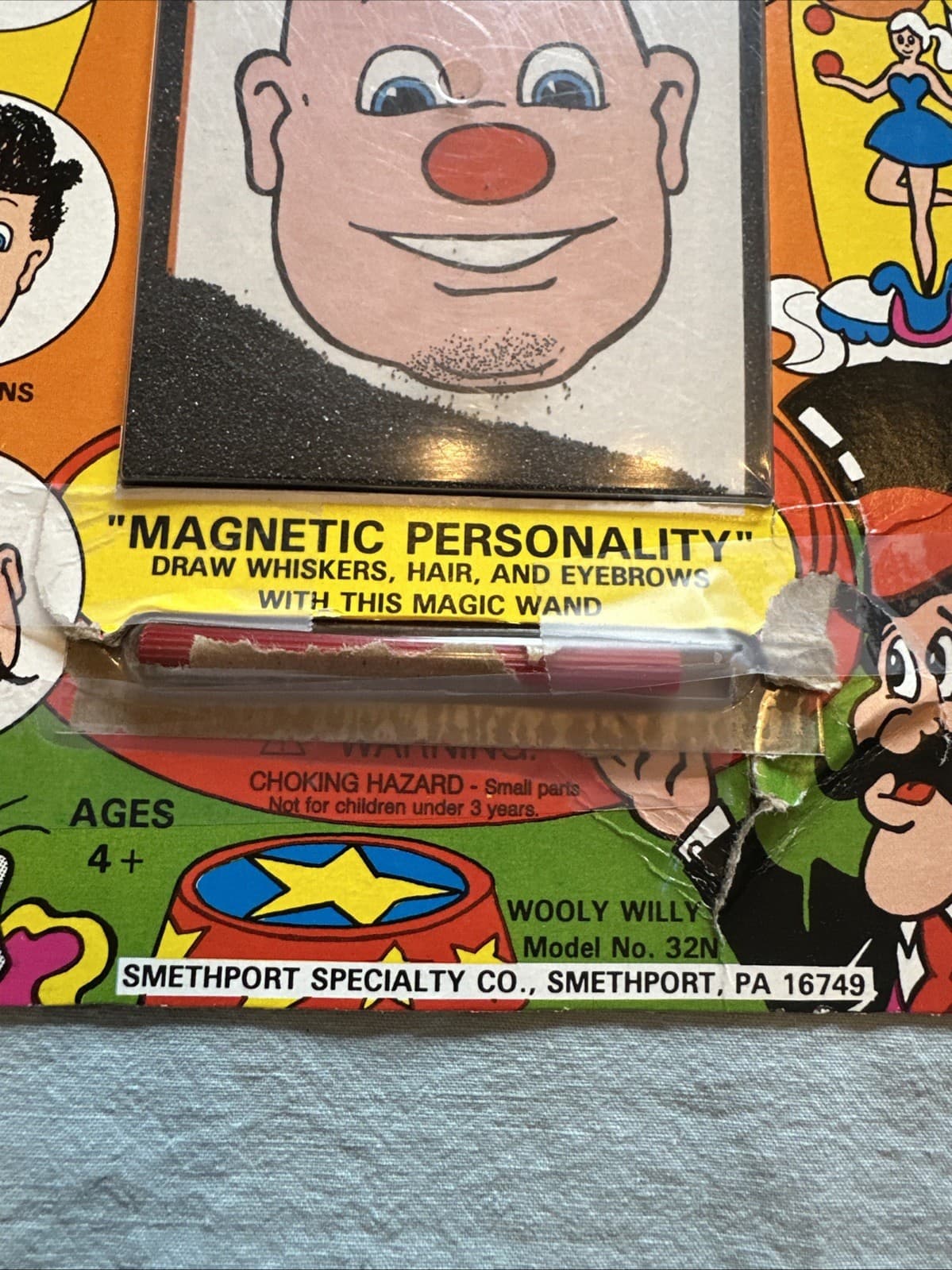 Lot of 2 Vintage Smethport Magnet Games Wooly Willy & Magnetic Whiskers 1999 - Thumbnail 3
