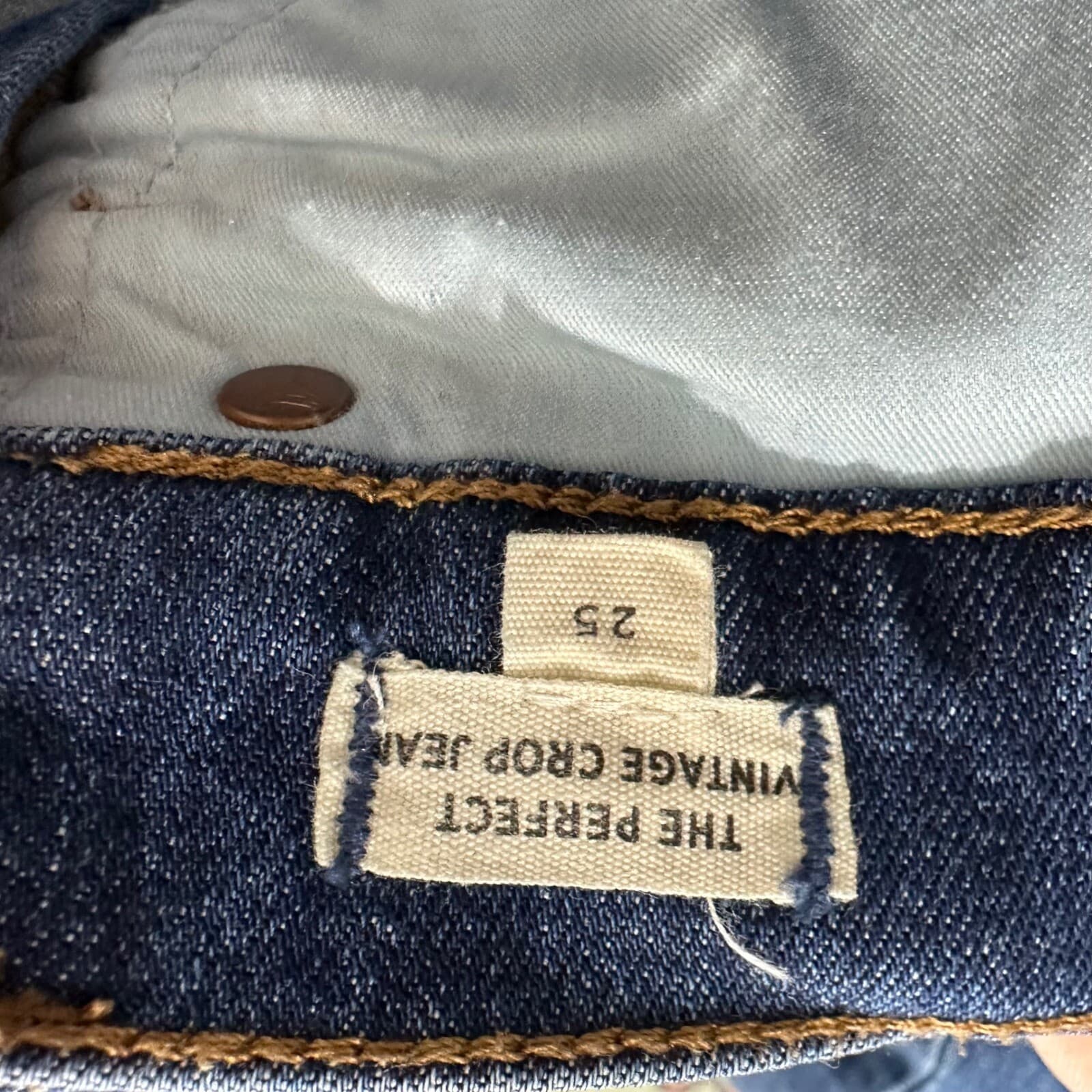 Madewell The Perfect Vintage Crop Jeans Sz 25 - Thumbnail 6