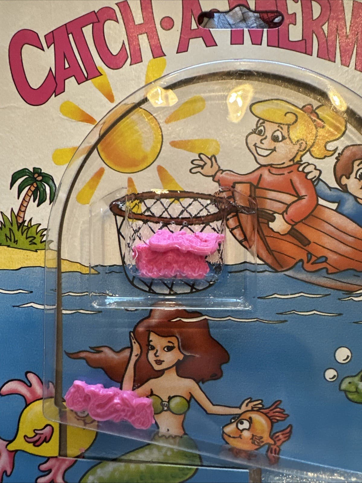 1992 Catch A Mermaid Flip Skill Toy Game Smethport USA Made Vintage FREE SHIP - Thumbnail 8
