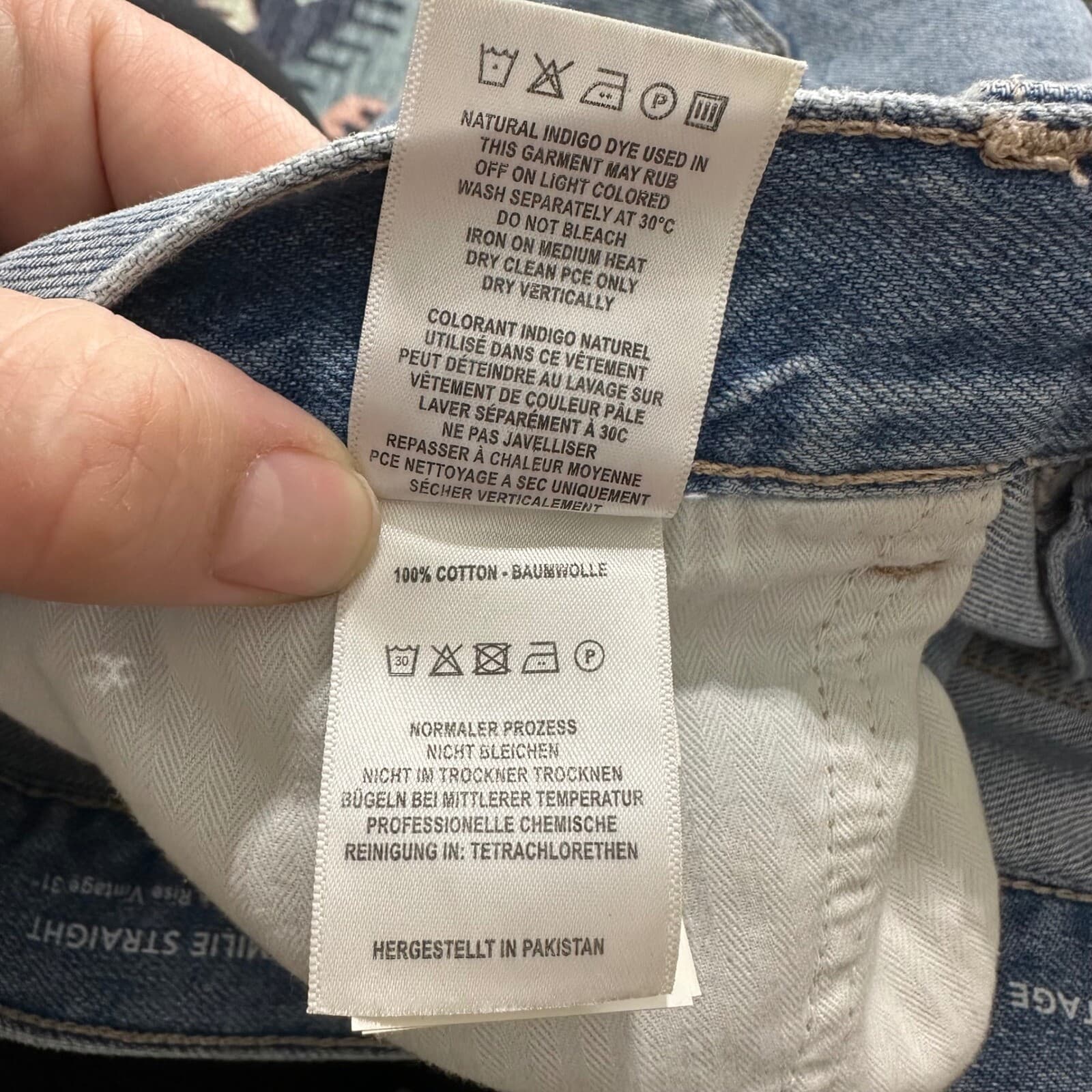 DL1961 Emilie Straight Ultra High Rise Vintage 31" Sz 26 - Thumbnail 10