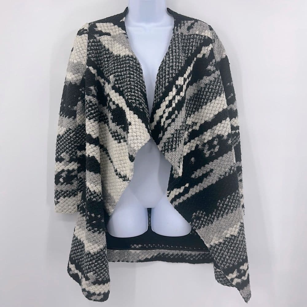 Guest Editor Knitted Wool Blend Cardigan Sweater Jacket Sz XS - Thumbnail 2