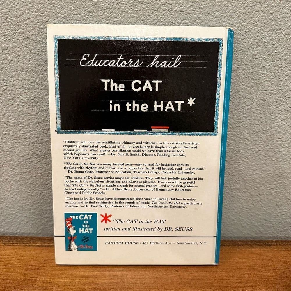 Dr. Suess The Cat In The Hat 1957 First Edition with Jacket - Thumbnail 6