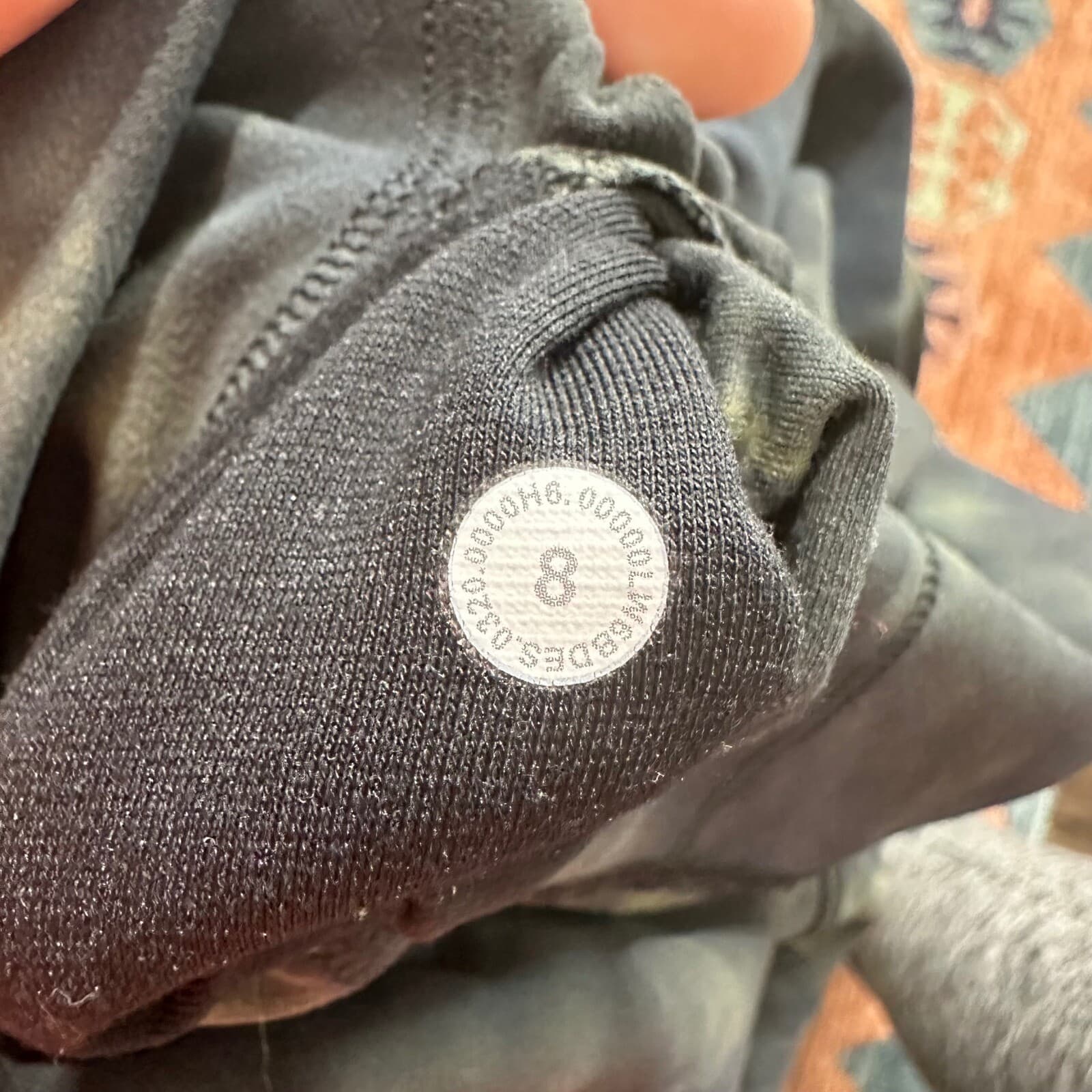 Lululemon Align Crop 21" Diamond Dye Graphite Grey Bronze Green in Size 8 - Thumbnail 5