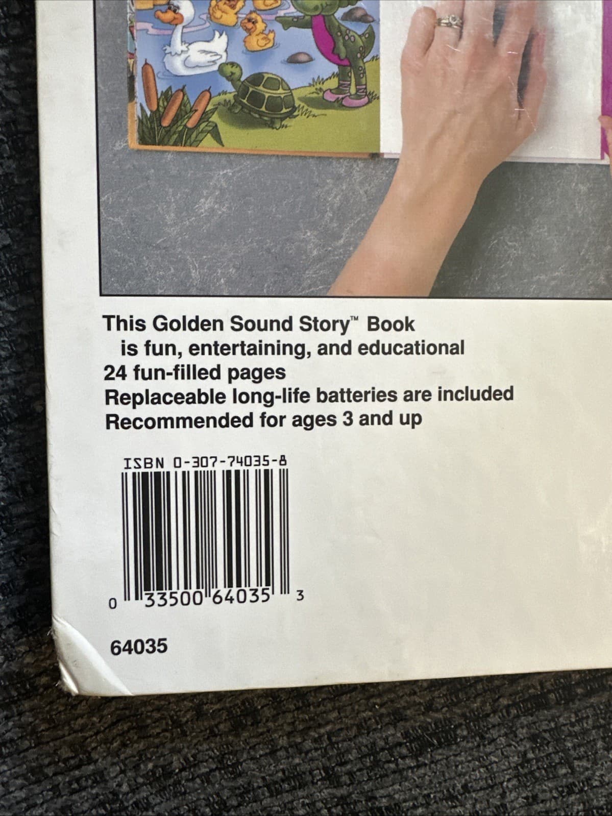 Golden Sound Story BARNEY'S MAGICAL PICNIC Golden Sound Story Book Works! - Thumbnail 3