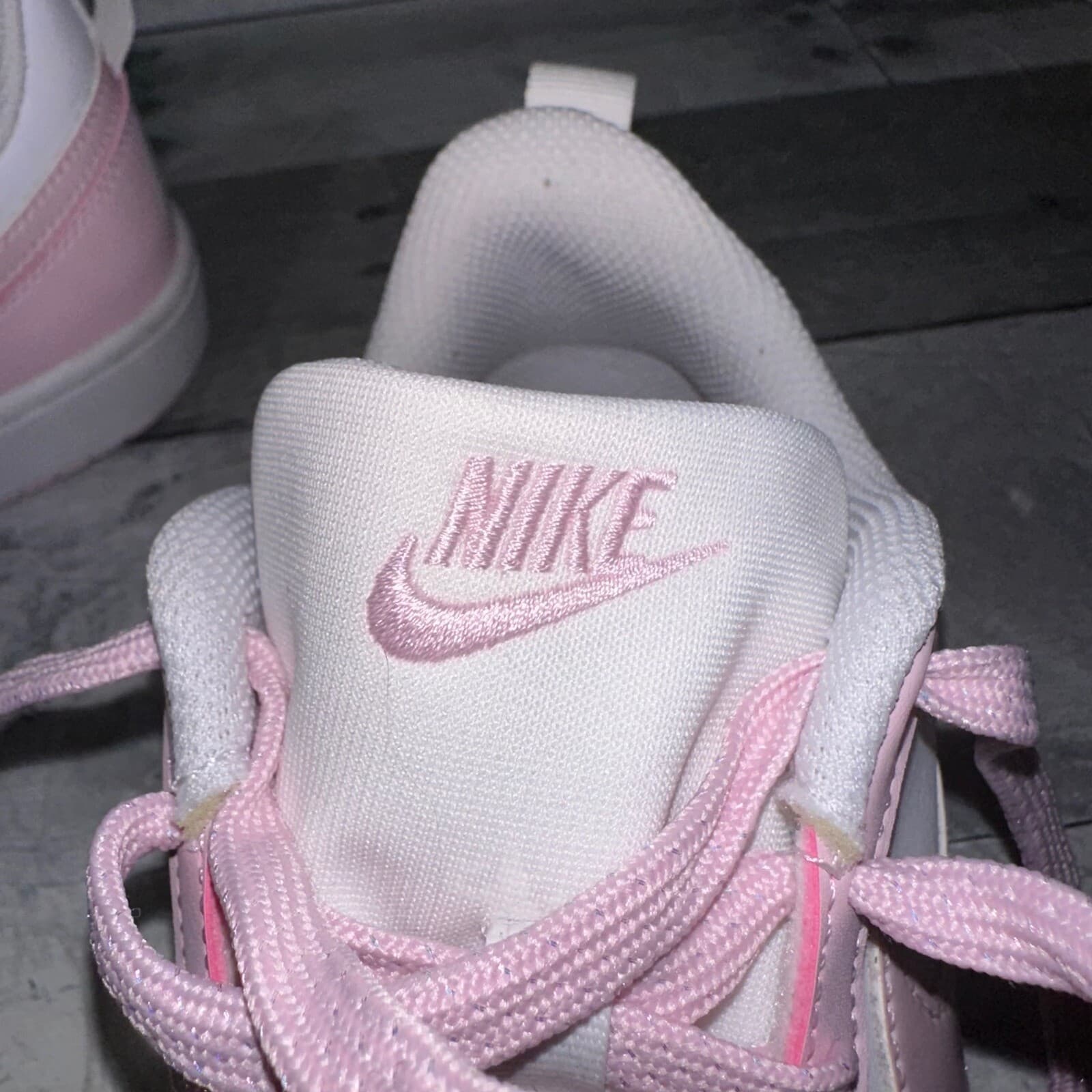 Nike Court Borough Low Recraft GS Pink Foam White DV5456-105 Size 5.5Y - Thumbnail 11