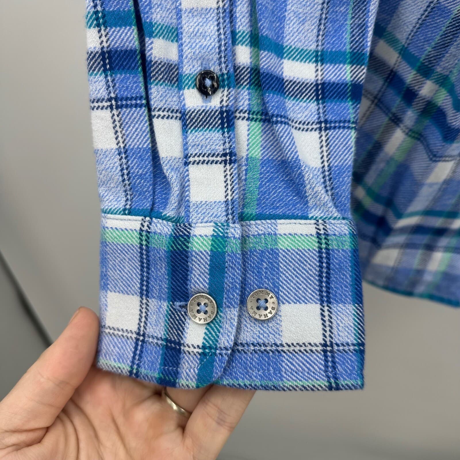 Tommy Bahama Men's Lei'd Back Flannel Shirt Jacket In Mountain Bluebell Sz M NWT - Thumbnail 5
