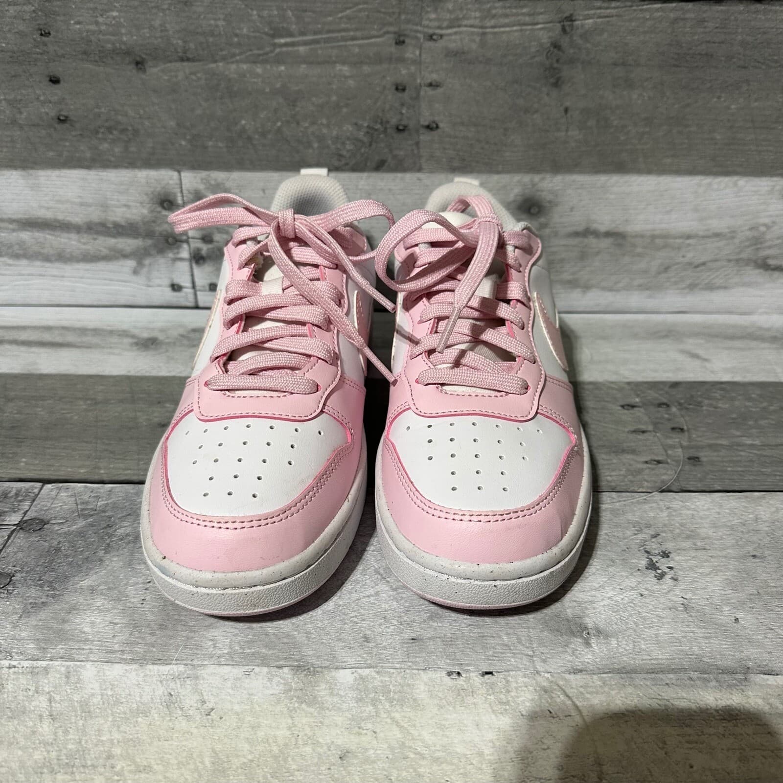 Nike Court Borough Low Recraft GS Pink Foam White DV5456-105 Size 5.5Y - Thumbnail 2