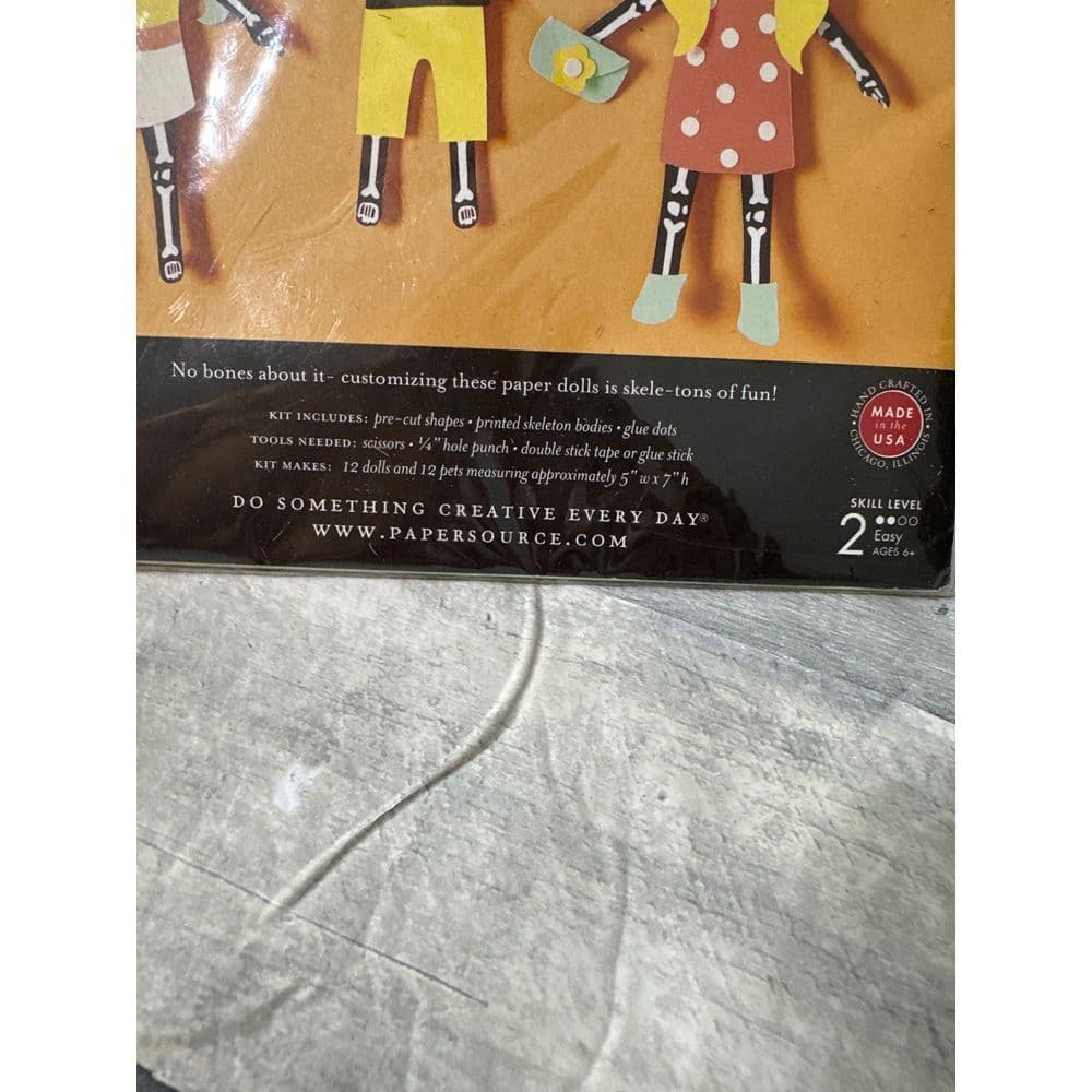 Paper Source Spooky Skelton Paper Dolls - Thumbnail 4
