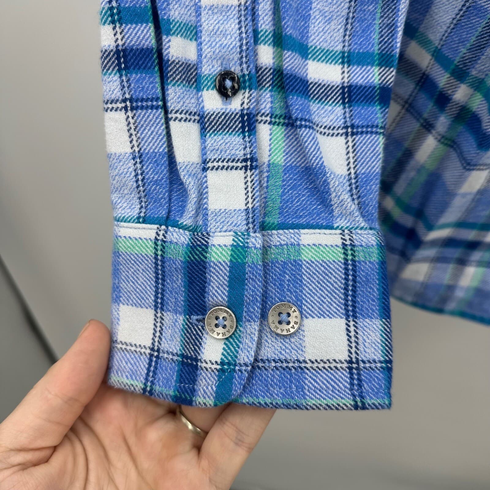 Tommy Bahama Men's Lei'd Back Flannel Shirt Jacket In Mountain Bluebell Sz M NWT - Thumbnail 6