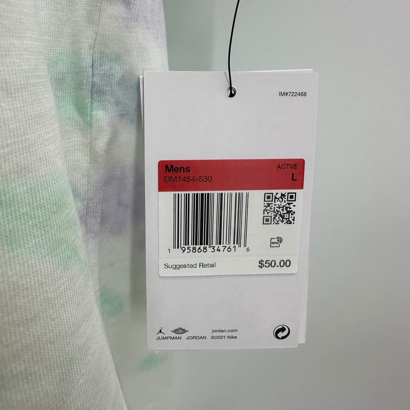 Air Jordan Men's Sport DNA '85 Retro 1 Tie Dye T-Shirt Sz LARGE RETAIL $50 - Thumbnail 5