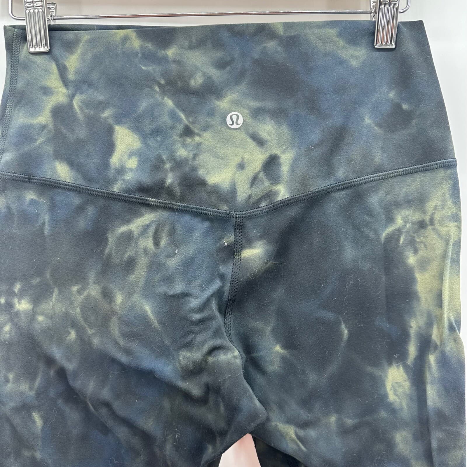 Lululemon Align Crop 21" Diamond Dye Graphite Grey Bronze Green in Size 8 - Thumbnail 4