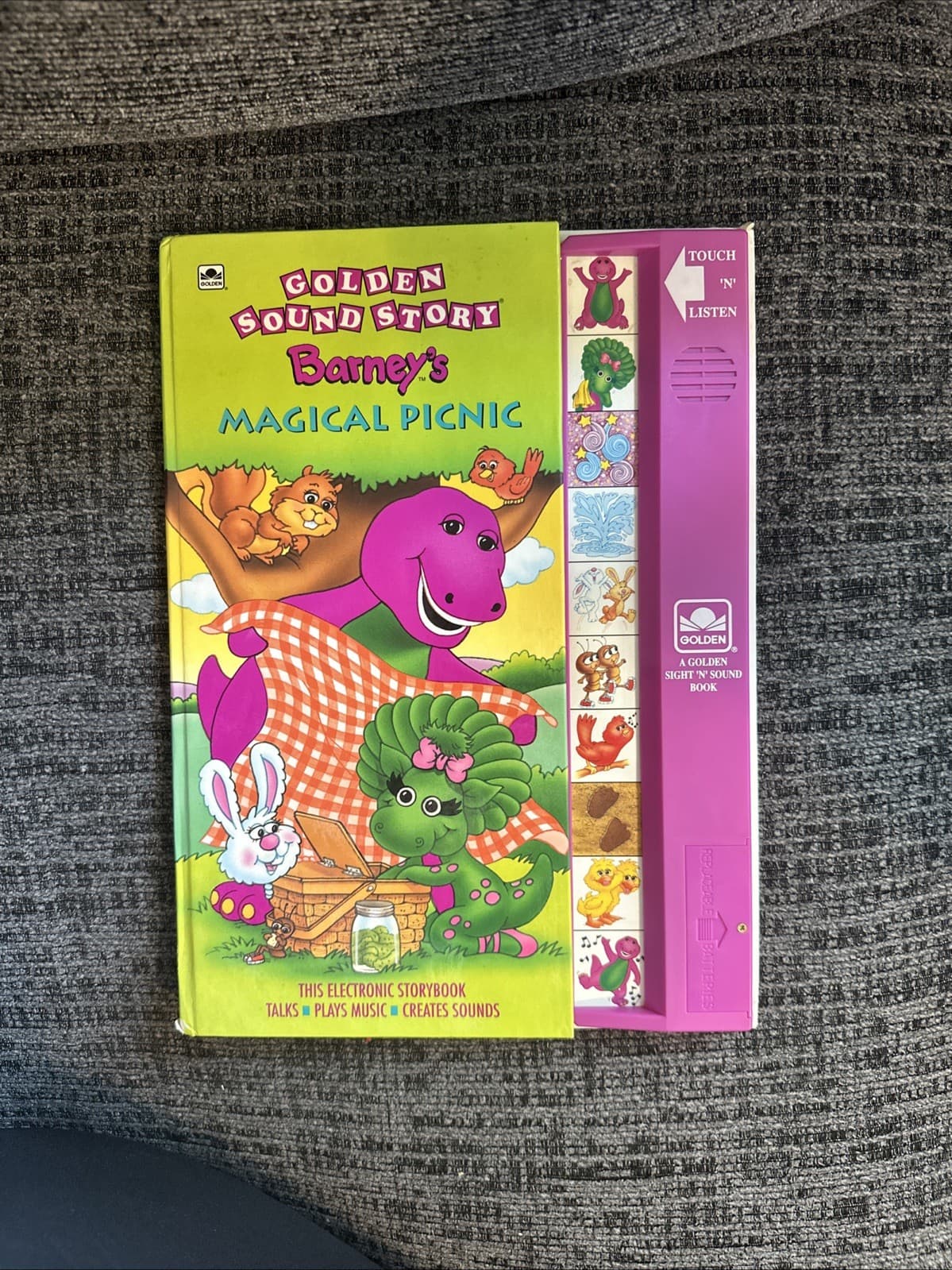 Golden Sound Story BARNEY'S MAGICAL PICNIC Golden Sound Story Book Works!