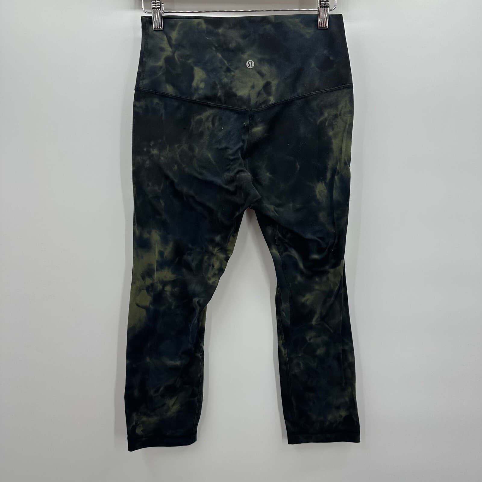 Lululemon Align Crop 21" Diamond Dye Graphite Grey Bronze Green in Size 8 - Thumbnail 3