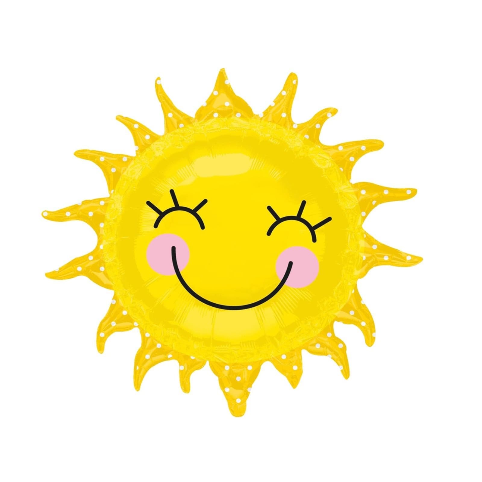 5 Pack 26in Smiling Sun Yellow Balloms Sunshine Birthday Party Decor - Thumbnail 2