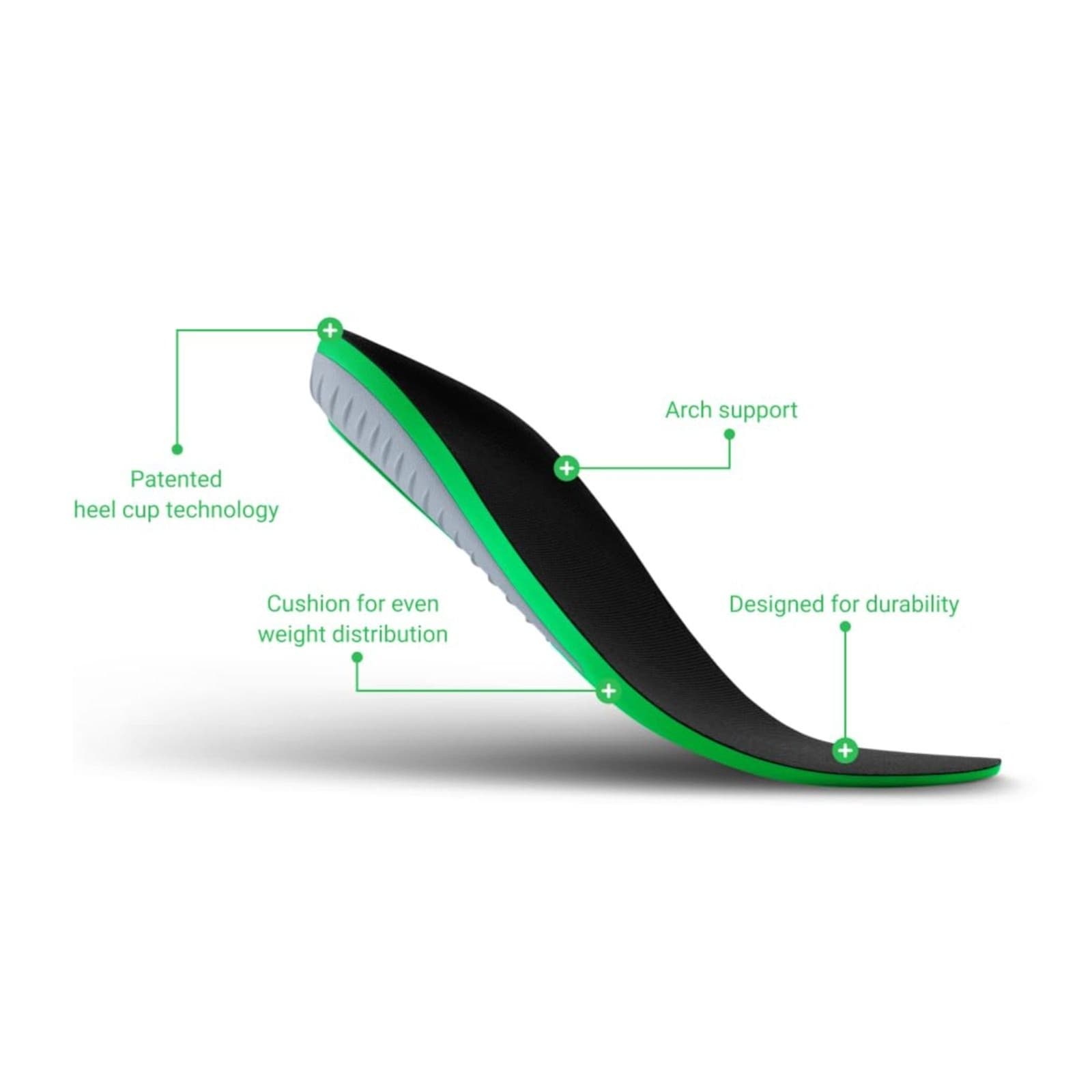 Protalus T-100 Elite Premium Insoles Men 7.5 Women 9 Arch Support Plantar Relief - Thumbnail 3