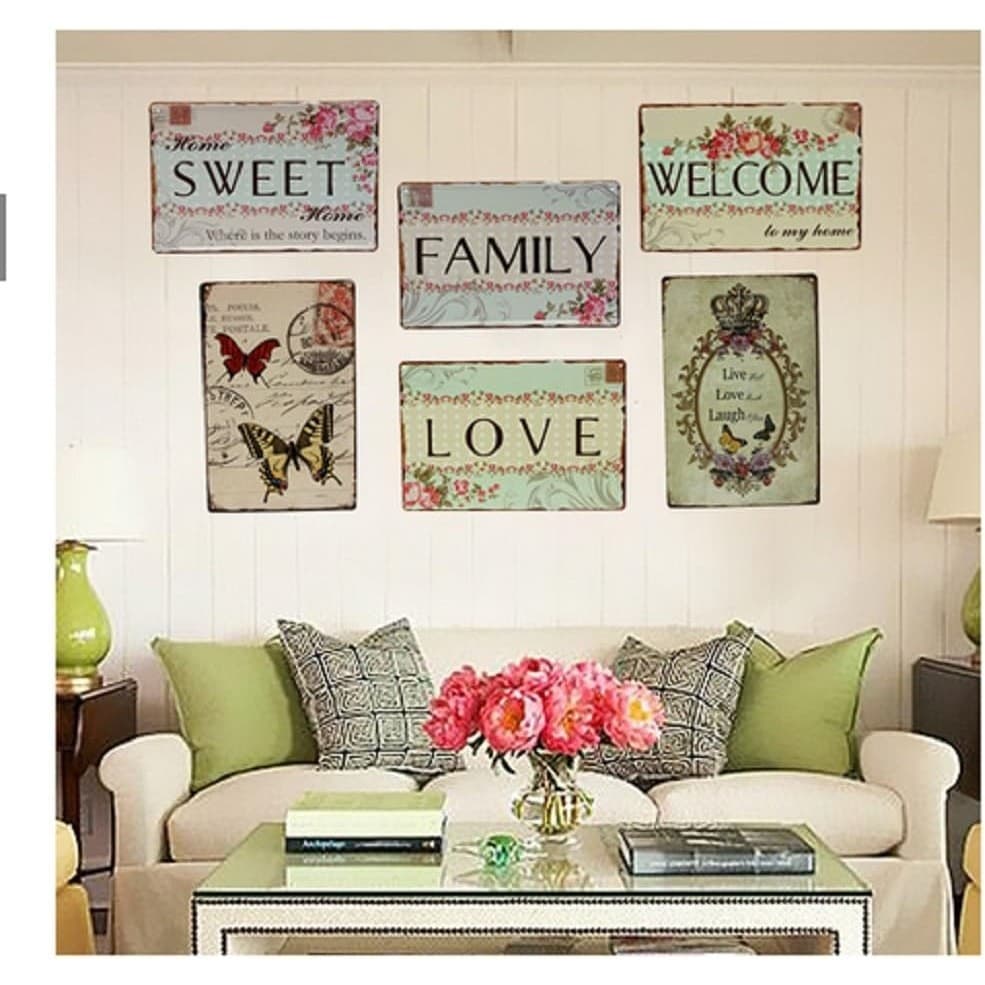 Home Sweet Home Vintage Metal Tin Sign Wall Decor Farmhouse 8x12 - Thumbnail 10