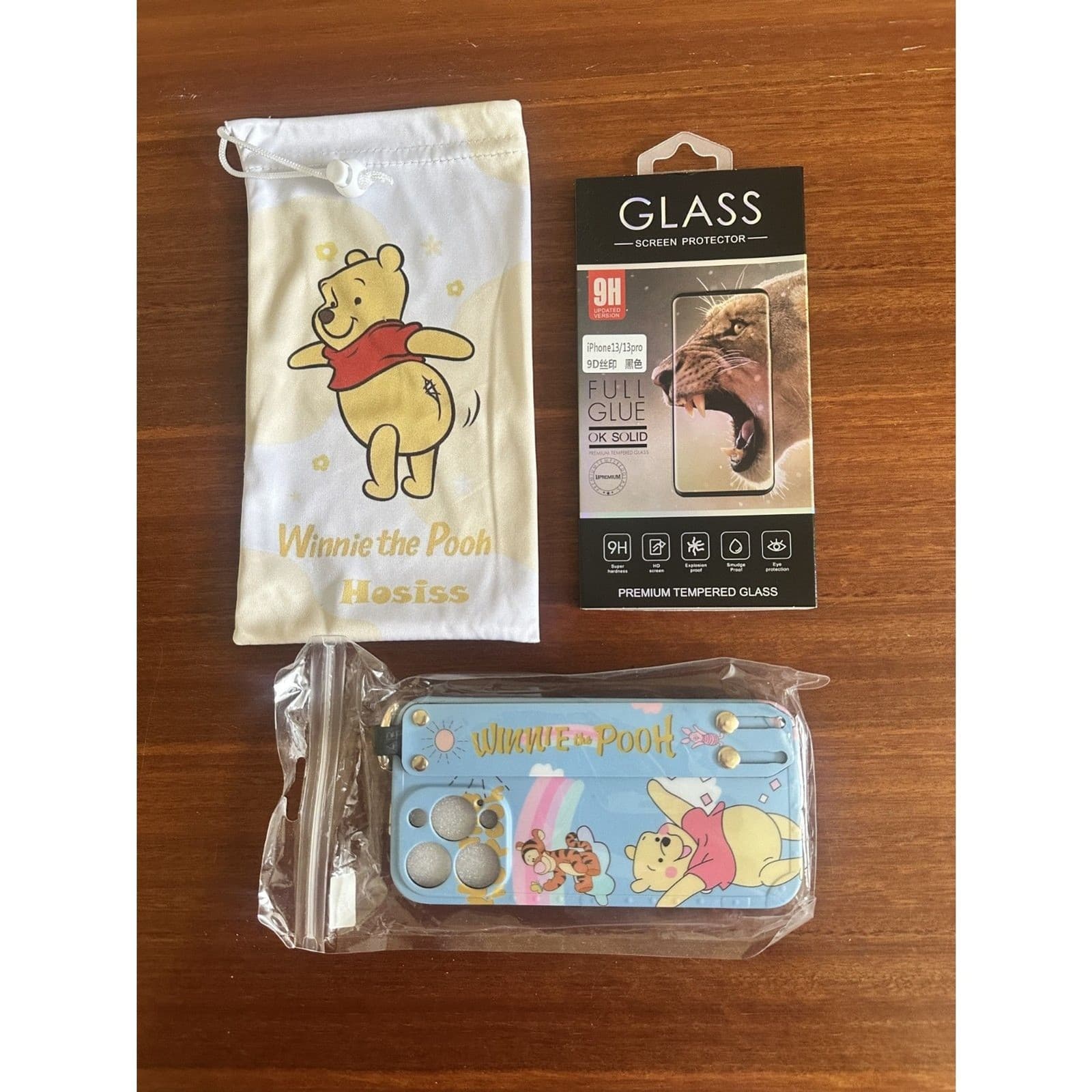 iPhone 13 Pro Winnie the Pooh Case Strap Lanyard Screen Protector Cute - Thumbnail 7