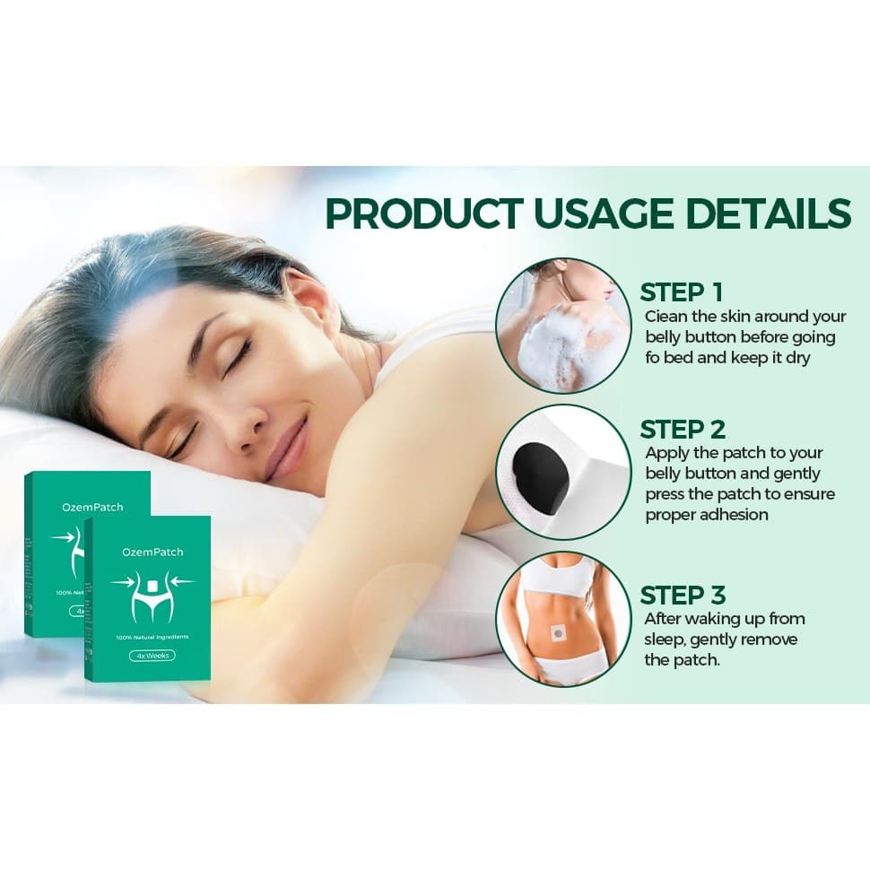 RejuvaCare Ozem Patch 60PCS Herbal Body Patch Natural Wellness Easy Use New - Thumbnail 6