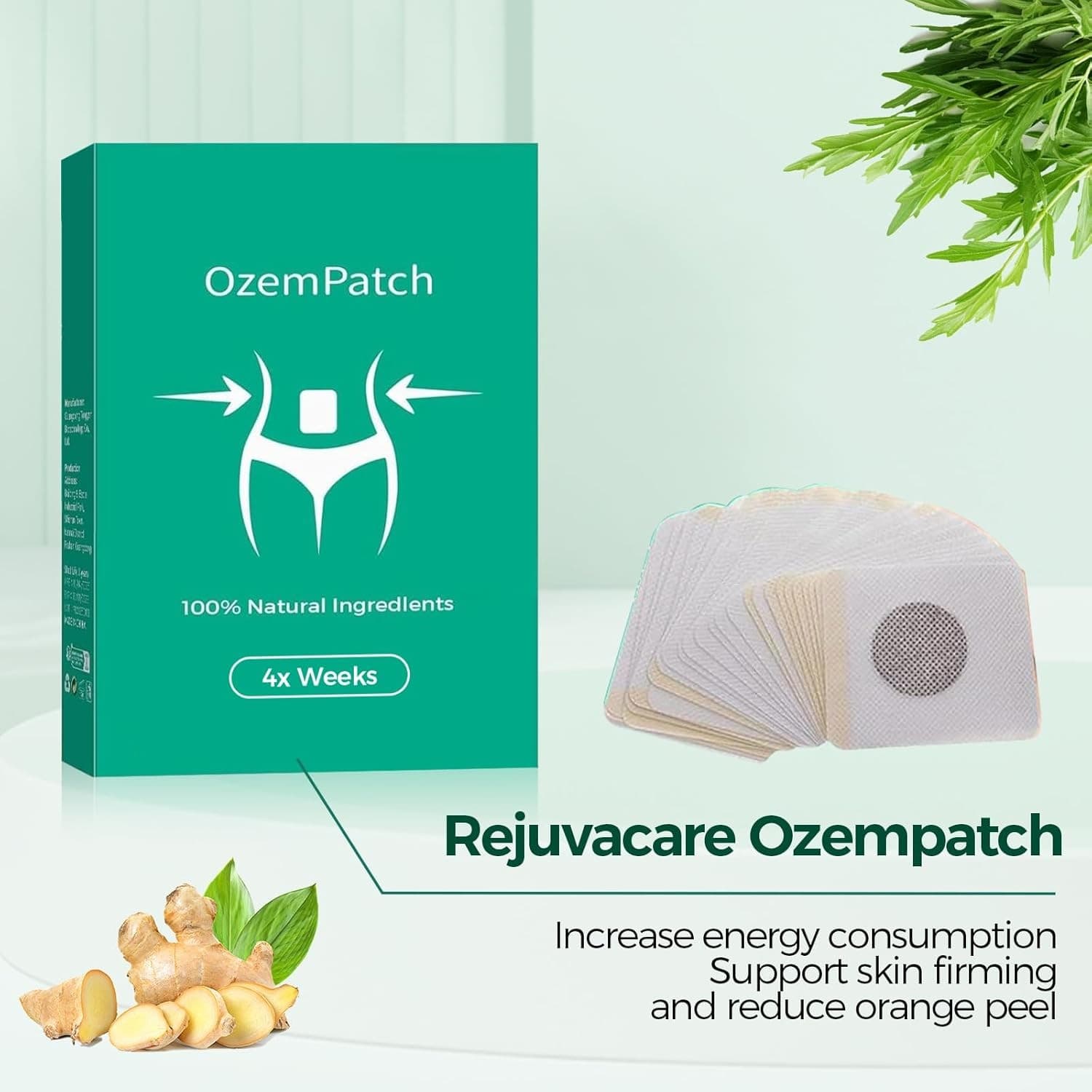 RejuvaCare Ozem Patch 60PCS Herbal Body Patch Natural Wellness Easy Use New - Thumbnail 2