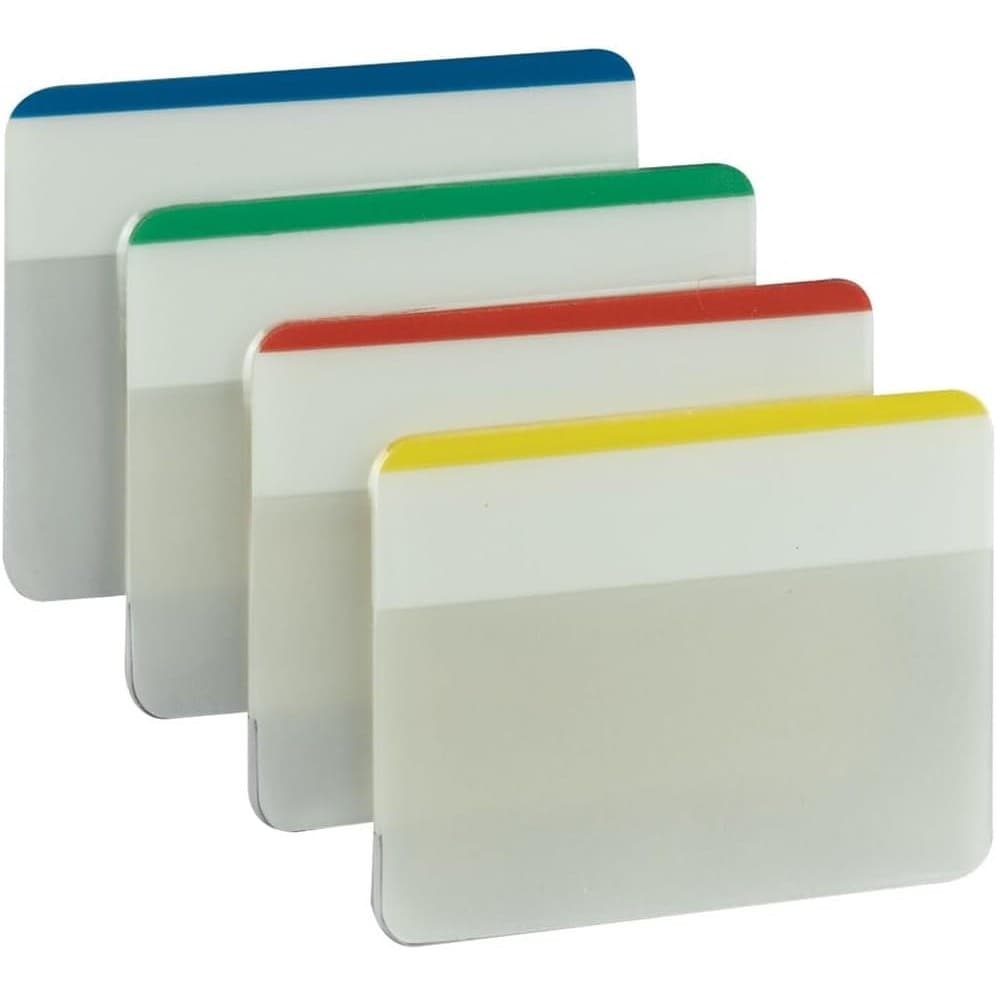 Post-it Tabs 2 Pack 24 Tabs Each Assorted Colors Durable Filing Divider - Thumbnail 2