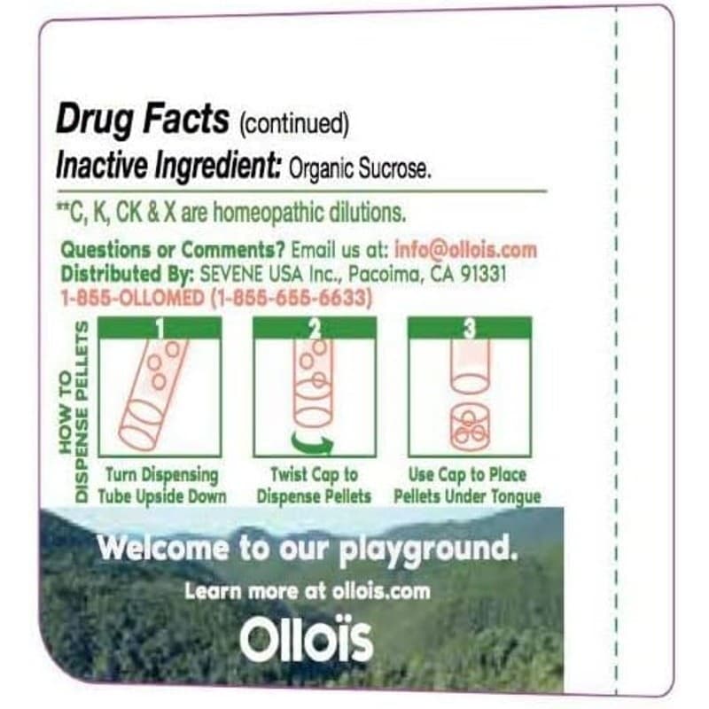 Ollois Cuprum Metallicum 30C Homeopathic Pellets Organic Vegan 80 Ct - Thumbnail 2