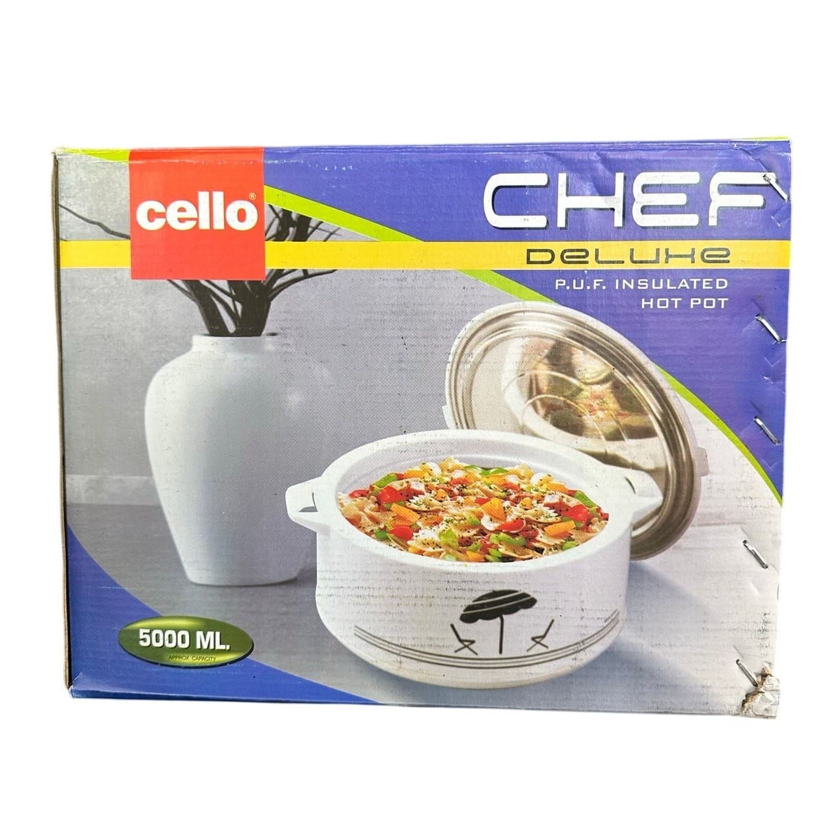 Cello 5L Insulated Hot Pot Food Warmer Stainless Steel Casserole 5000ml - Thumbnail 8
