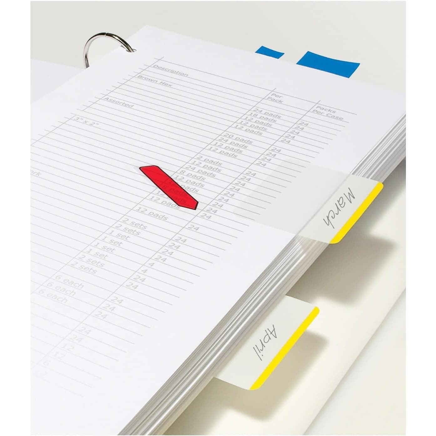 Post-it Tabs 2 Pack 24 Tabs Each Assorted Colors Durable Filing Divider - Thumbnail 5