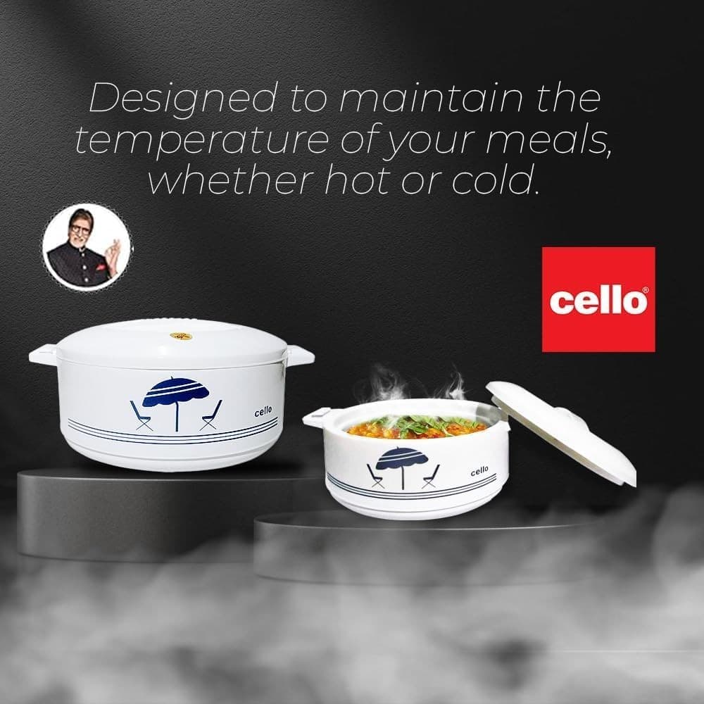 Cello 5L Insulated Hot Pot Food Warmer Stainless Steel Casserole 5000ml - Thumbnail 4