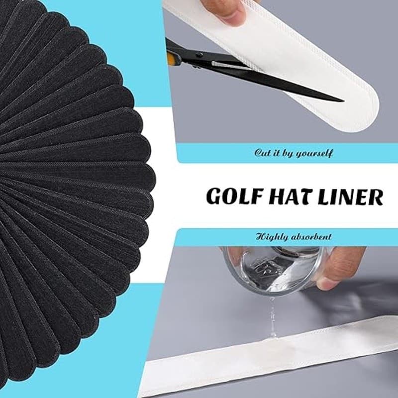 80 Pcs Hat Sweat Liner Pads Disposable Absorbent No Sweat Protector Strips - Thumbnail 6