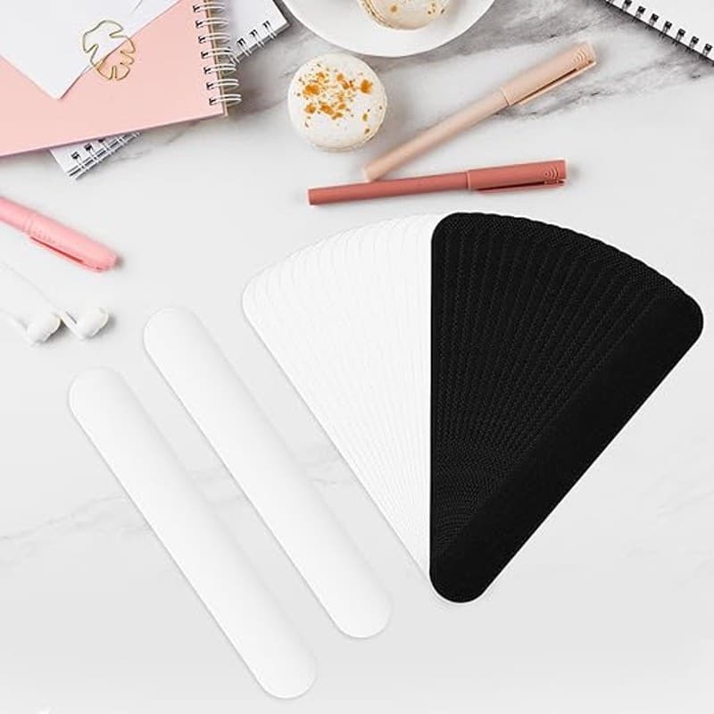 80 Pcs Hat Sweat Liner Pads Disposable Absorbent No Sweat Protector Strips - Thumbnail 5