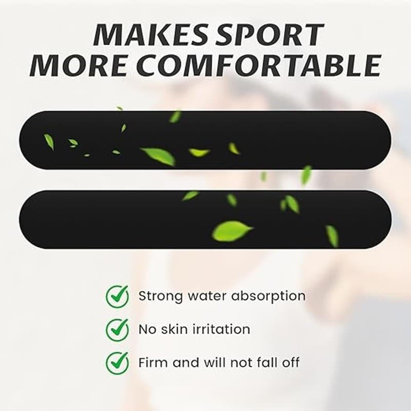 80 Pcs Hat Sweat Liner Pads Disposable Absorbent No Sweat Protector Strips - Thumbnail 3