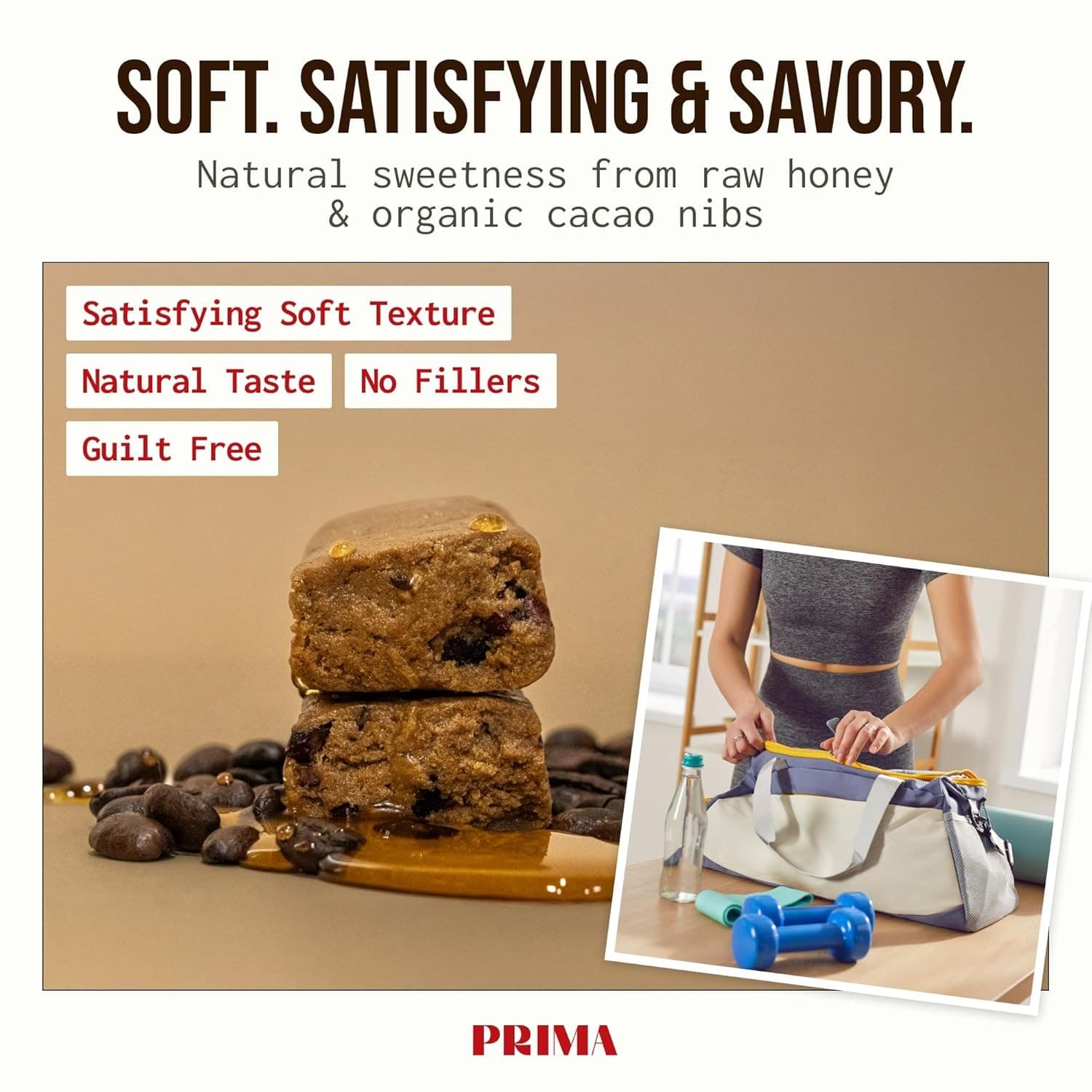 PRIMA Protein Bars 7 Pack Grass Fed Beef Collagen Keto Paleo, Salted Caramel - Thumbnail 5