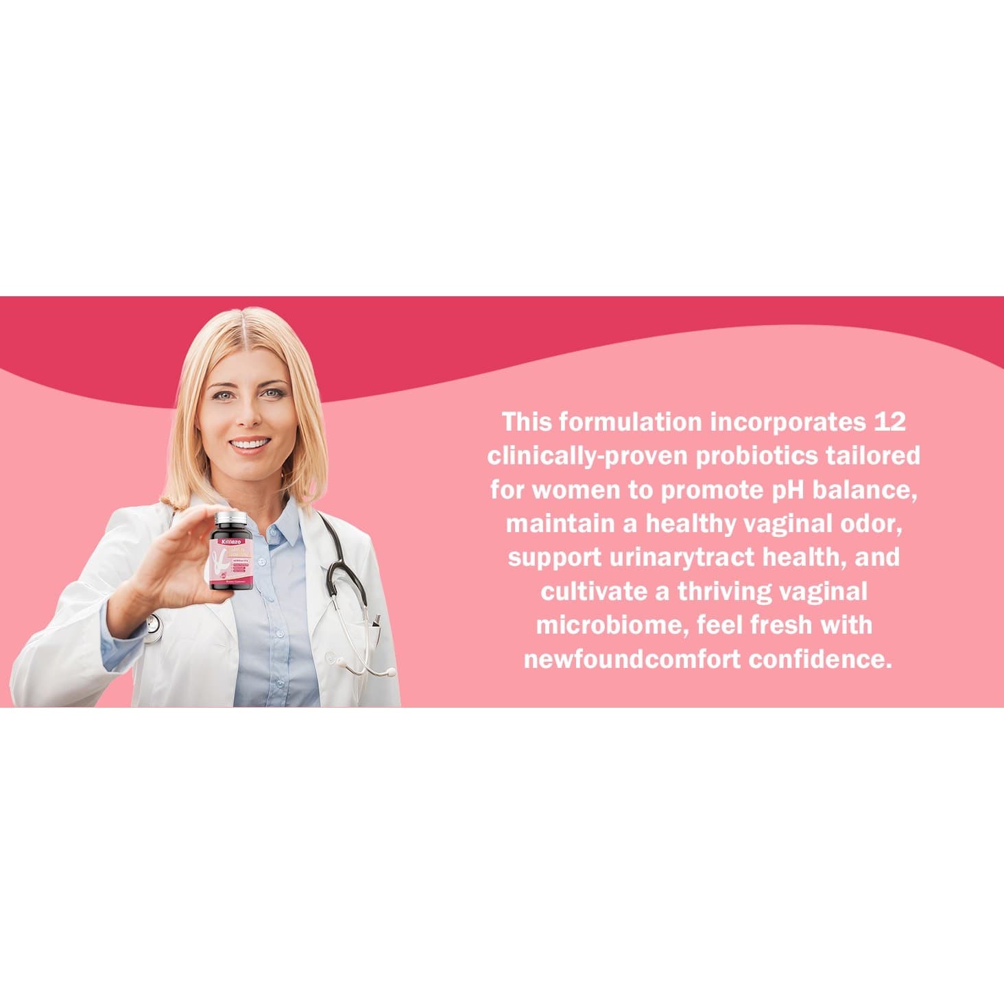 Vaginal Probiotics for Women 42 Billion CFU pH Balance Cranberry 60 Caps - Thumbnail 8