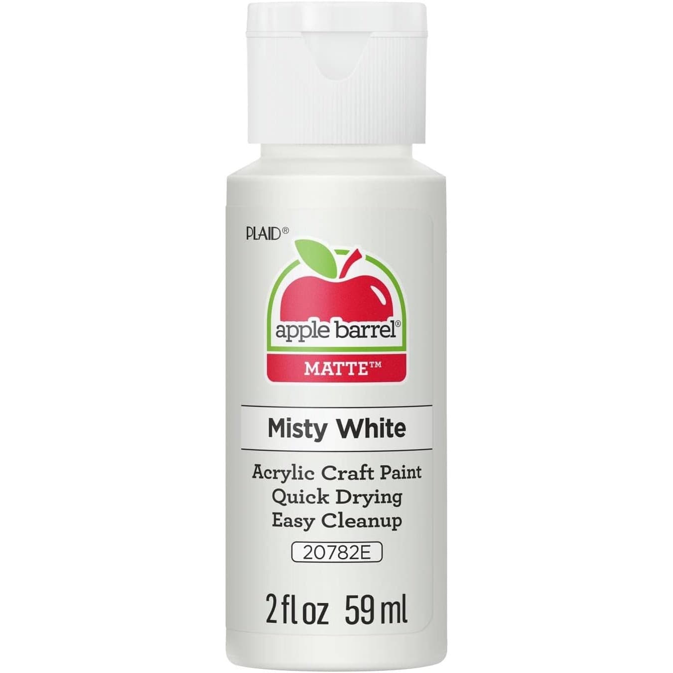Apple Barrel Acrylic Paint Misty White 2 oz Matte Non Toxic Craft Paint 3 Pack - Thumbnail 6