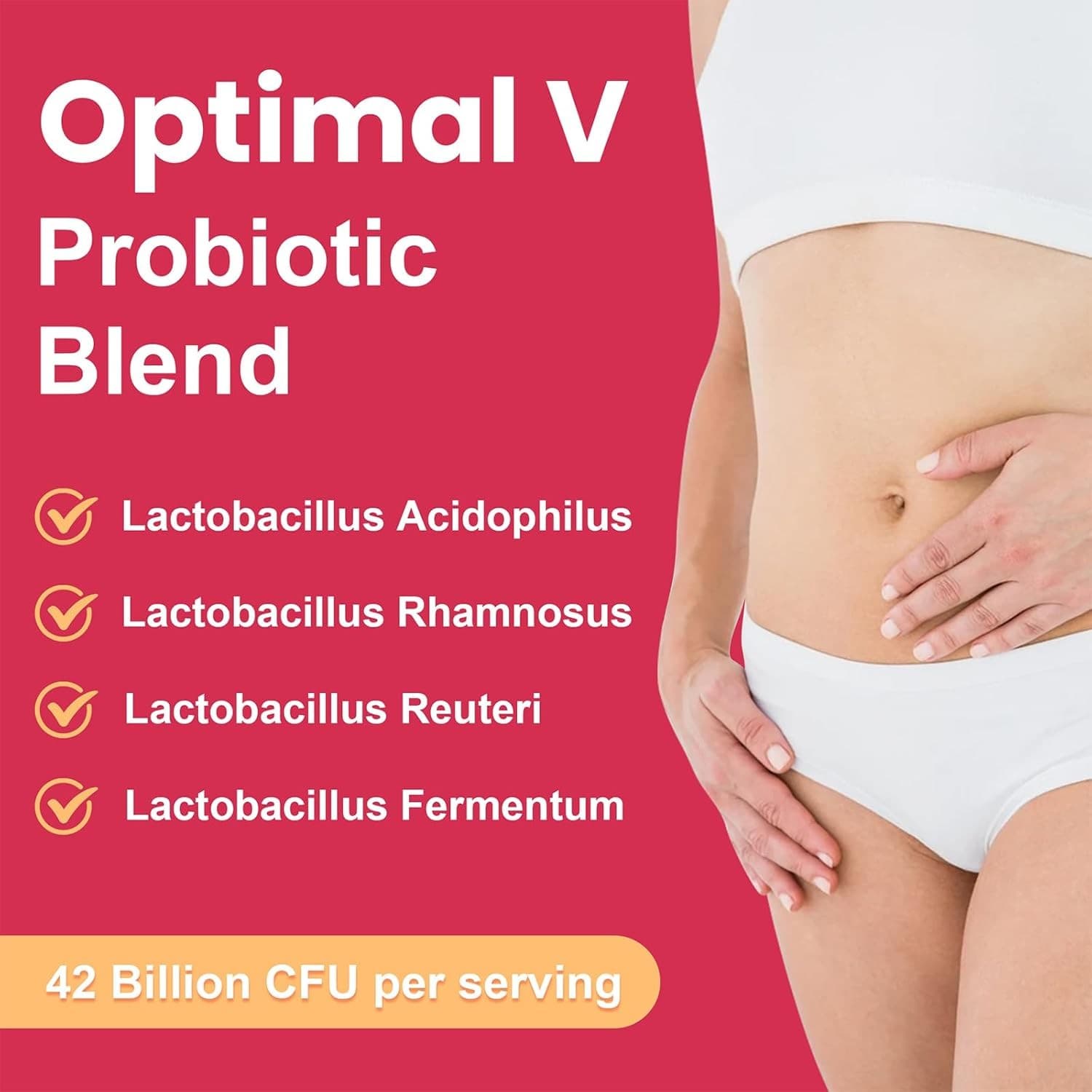 Vaginal Probiotics for Women 42 Billion CFU pH Balance Cranberry 60 Caps - Thumbnail 6