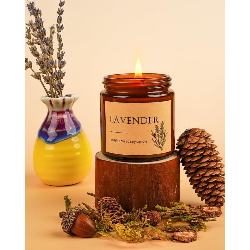 4 Pack Winter Fall Scented Candles Set Stress Relief Holiday Gift 4 oz - Thumbnail 2