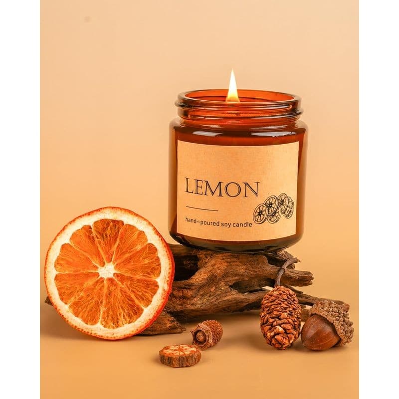 4 Pack Winter Fall Scented Candles Set Stress Relief Holiday Gift 4 oz - Thumbnail 3