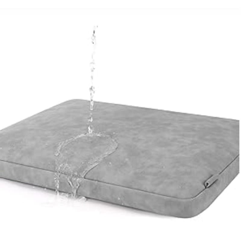 15.6 Laptop Sleeve Water Resistant Padded Carrying Case Soft Cover Grey - Thumbnail 7