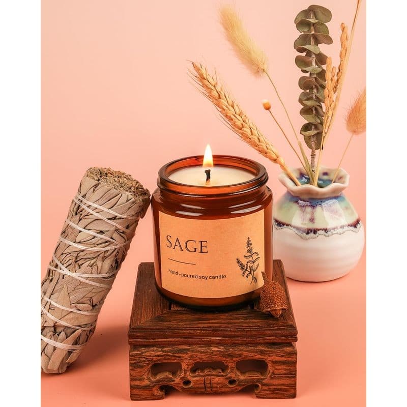 4 Pack Winter Fall Scented Candles Set Stress Relief Holiday Gift 4 oz - Thumbnail 5