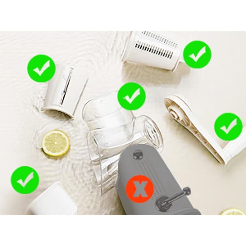 Manual Rotary Cheese Grater 5-in-1 with Suction Base Vegetable Slicer Green - Thumbnail 12